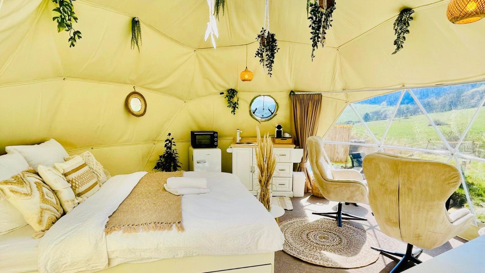 ホテル Glamping Hohe Wand - Zelt Mit Sternenfenster Und Whirlpool Maiersdorf エクステリア 写真